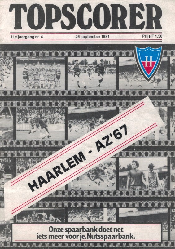 AZ Programma 26-sep-1981 Haarlem uit